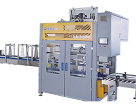 塑料桶自動裝箱機，機油防凍液20升大桶人工裝箱太累了！